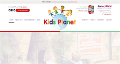Desktop Screenshot of kidsplanetdaynurseries.co.uk