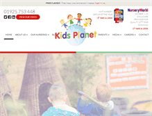 Tablet Screenshot of kidsplanetdaynurseries.co.uk